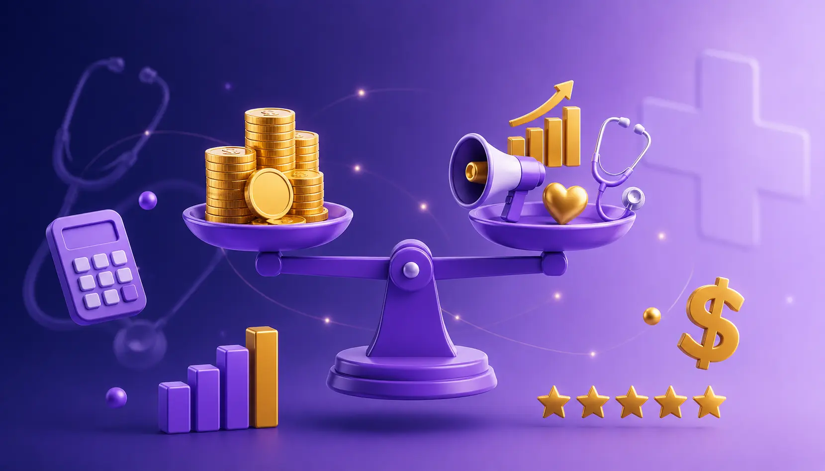 Quanto custa marketing médico em 2026 — preços, ROI e comparativo de canais